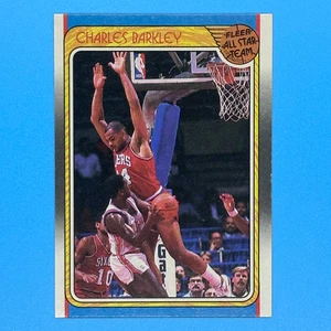 Fleer #129 1988-89 Charles Barkley - Philadelphia 76ers - ¡Gran centrado! - Imagen 1 de 3
