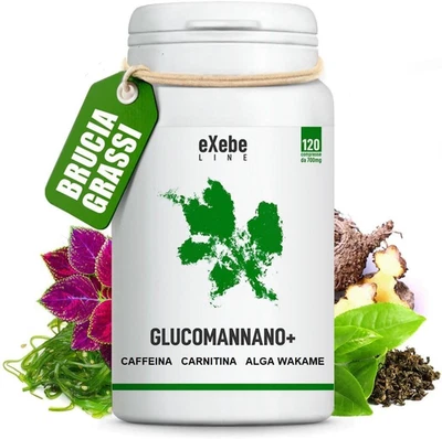 Brucia Grassi Potenti Veloci 120 Capsule Alga Wakame Carnitina Caffè E Tè Verde  - Immagine 1 di 4