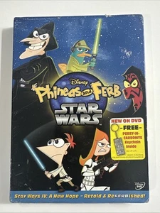 Phineas & Ferb: Star Wars Episode IV A New Hope (DVD 2014) Disney Movie + 5 Eps. - Picture 1 of 6