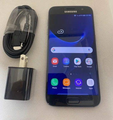 Samsung Galaxy S7 G930T T-Mobile / разблокированный черный - б/у с SBI - Изображение 1 из 4
