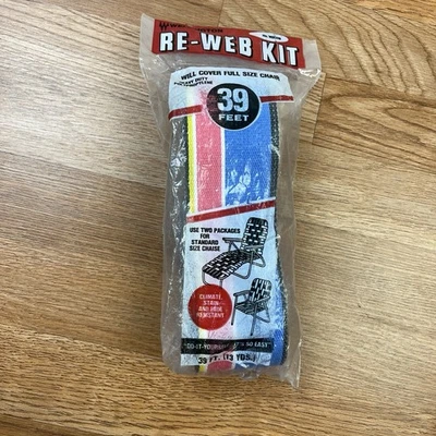 Kit de silla de césped vintage Wellington Re-Web 39 pies hace una silla de tamaño completo NUEVO Foto 1 de 4