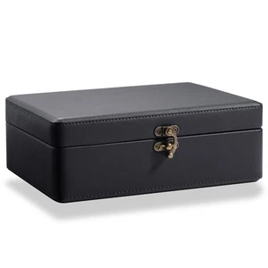 2-Layer Jewelry Box for Women, Floating Effect Leather Jewelry Organizer with... - Picture 1 of 7
