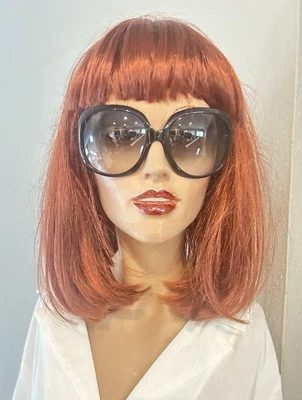 Gafas de sol Christian Dior estilo Hollywood grandes con montura redonda con caja y tela para lentes Foto 1 de 4