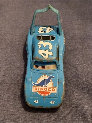 迪士尼皮克斯汽车 Dinoco #43 The King 压铸 1970 年普利茅斯超级鸟蓝色 — 第 1/4 张图片