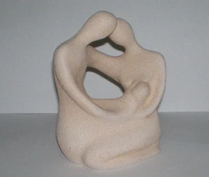 Paar mit Baby - Umstandsfigur - Kykladenkunststil - Neugeborenengeschenk - Geschenk - Bild 1 von 3