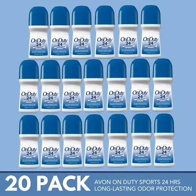 Desodorante antitranspirante enrollable Avon On Duty Sport 24 horas, - 2,6 fl oz (paquete de 20) Foto 1 de 4