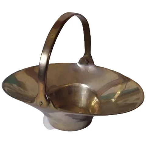 Vintage Brass Basket Cover