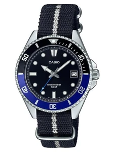 CASIO MDV-10C-1A2VEF DE MUJER ACERO INOXIDABLE CON CALENDARIO Y CORREA DE NAILON - Imagen 1 de 5