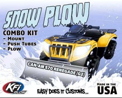 Can-Am 570 Renegade G2 - 2016-2022   KFI ATV 60" Snow Plow Combo Kit - Изображение 1 из 4