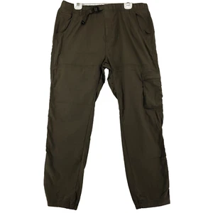 Prana Hose Herren XXL Khaki Verstellbarer Gürtel Gummibund Cargo Gorpcore Wandern - Bild 1 von 13