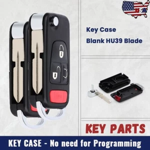 2 Remote Key Shell Case Fob for Mercedes Benz ML 320 430 SLK 230 320 HU39 Blade - Picture 1 of 6