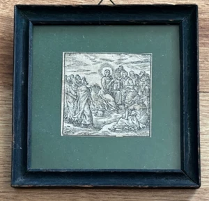 SIMON  STEVIN PLATTS  BRUGGE FRAMED PRINT 4.5" X 4.5" - Picture 1 of 3