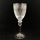 Rogaska Queen Cut Crystal 12oz Water Goblet 9.25in TALL etched flowers FLORAL