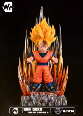 Figura de resina a escala WCF Super Saiyan SSJ2 Son Goku de WH Studio Foto 1 de 3