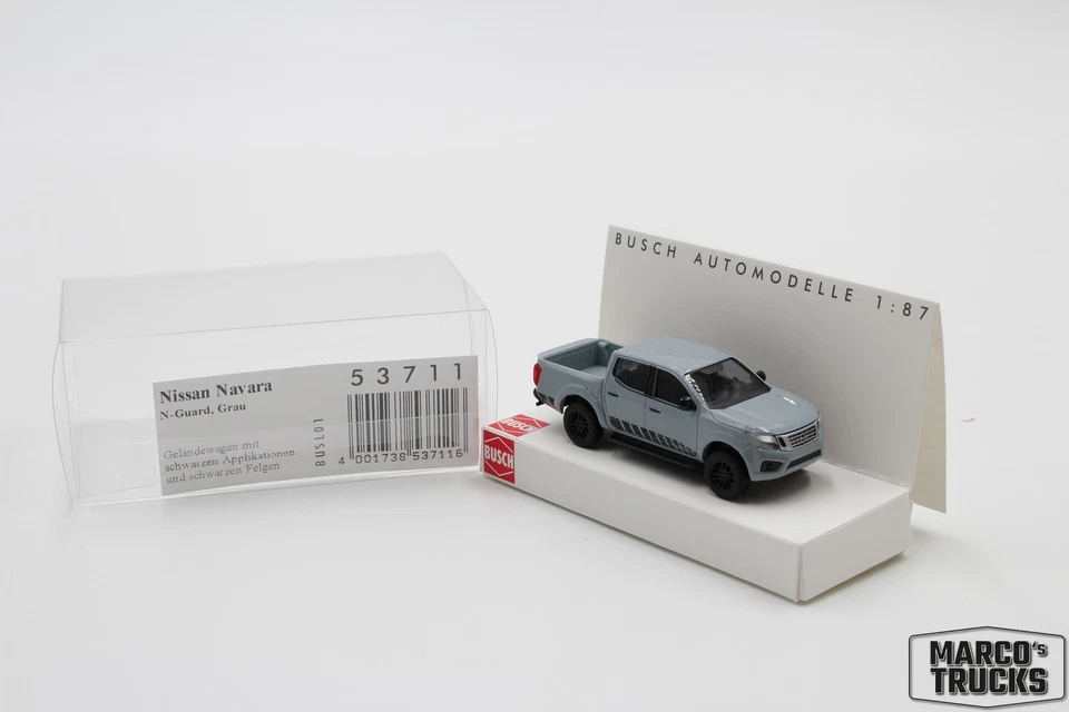 Busch Nissan Navara, N-Guard grau Nr. 53711 1:87 /BUN69 - Bild 1 von 1