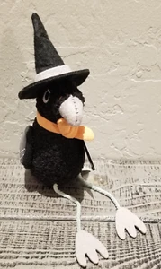 2023 Target Bullseye 8" Plush Black Crow Bird Halloween Decorative Figurine NEW - Picture 1 of 5