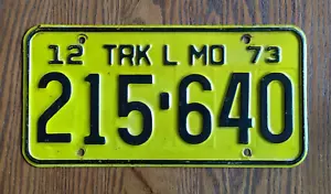 Oldtimer abgelaufen 1973 Missouri LKW Nummernschild 215-640 - Bild 1 von 3