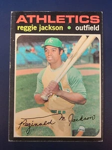 1971 Topps Baseball Card #20 Reggie Jackson Oakland Athletics - Picture 1 of 2