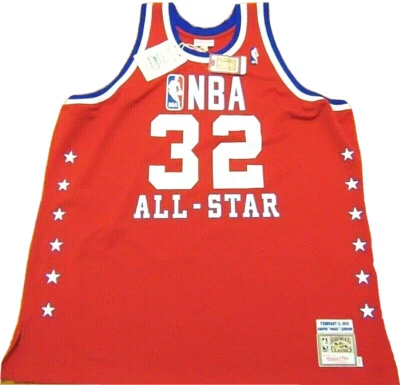 CAMISETA MITCHELL & NESS HWC NBA AUTÉNTICA ALL-STAR MAGIC JOHNSON 1990 TALLA 60 4XL Foto 1 de 4