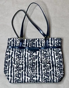 RARE Vintage COACH Tote Bag Y2K/1990s – Leopard Cheetah Animal Print Canvas - Picture 1 of 10