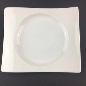 "Plato de postre para almuerzo ensalada rectangular de porcelana blanca nueva ola Villeroy & Boch 10""" - Imagen 1 de 4