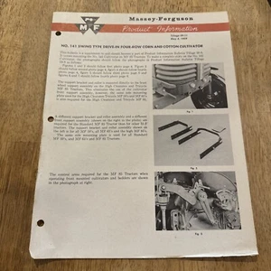 Massey Ferguson No. 141 Swing Type 4Row Corn/Cotton 1959 Cultivator Product Info - Picture 1 of 2