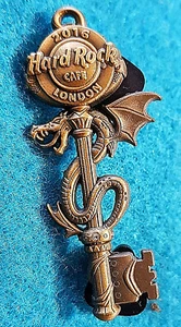 LONDRES ANTIGUO VICTORIANO BRONCE ESQUELETO LLAVE SERIE DRAGÓN NHard Rock Café PIN - Imagen 1 de 1