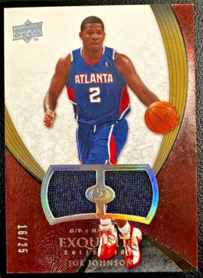 JOE JOHNSON 2007-08 UD Exquisitas Camisetas Doble Usadas en Juegos 16/25 Foto 1 de 2