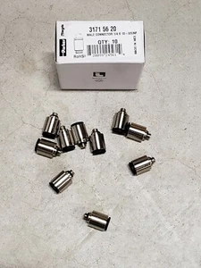 ( 10 QTY)NEW PARKER Legris 3171 56 20 Male Connector 1/4"X10-32UNF •WE SHIP FAST - Picture 1 of 5