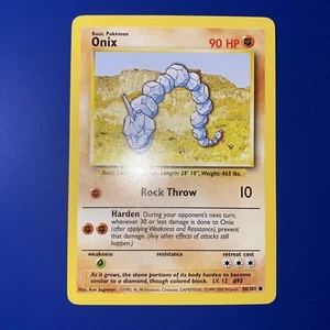 Onix 56/102 - Base Set - 4th Print UK - 1999-2000 - Pokemon Karte - NM - Bild 1 von 6
