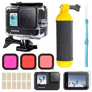 Accessories Kit for Gopro Hero 11 10 9 Black Waterproof Protective Case Floating - Picture 1 of 12