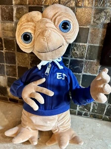 Universal Studios ET Extra Terrestrial Plush Doll Blue Hoodie Jacket 15" Stuffed - Picture 1 of 5