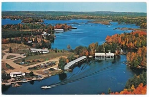 Weslemkoon Lake Addington Highlands Ontario ON H. R. Oakman Aerial View Postcard - Picture 1 of 2