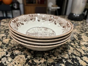 Vintage JOHNSON BROTHER HISTORIC AMERICA 4 Serving Bowls New York Crystal Palace - Picture 1 of 5