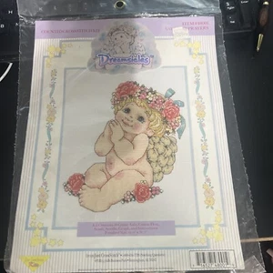 Dreamsicles Say your Prayers Baby Cherub Angel Counted Cross Stitch Kit 48001 - Picture 1 of 3