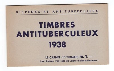 SWITZERLAND 1938 CHRISTMAS SEAL TB COMPLETE BOOKLET - Image 1 of 4