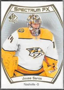 2021-22 SP Authentic Spectrum FX #S31 Juuse Saros - Picture 1 of 2