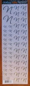 BELLISIMO ~ ABC CLASSIC Script Monogram Letters Decal Sticker ~U choose USA - Picture 1 of 24