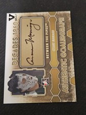 2012-13 IN THE GAME BETWEEN THE PIPES CESARE MANIAGO A-CMA AUTOGRAPH AUTO VAULT