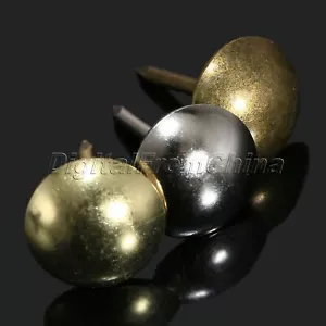 Aproximadamente 100XBronze tapicería uñas tacks cabeza redonda tachuelas para decoración de muebles de madera - Imagen 1 de 6