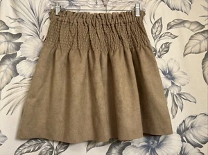 Jessica Simpson Women's Sand/Tan Raw Hem Mini Skirt Size XL(14/16) (24"x17") - Bild 1 von 5