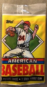 1989 Topps UK Minis American Baseball Pack Harold Baines White Sox Dave Cone Met