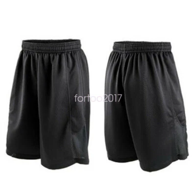 Men Running Training Shorts Quick-dry Breathable Basketball Shorts with Pockets - Image 1 of 4