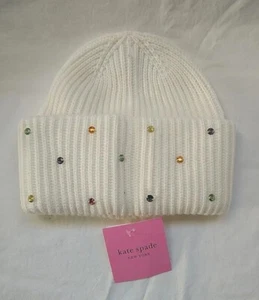 KATE SPADE RIBBED BLING BLING BEANIE, ONE SIZE - Picture 1 of 3