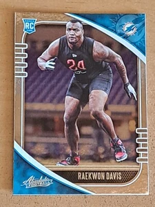 Raekwon Davis 2020 Absolute Rookie Card 188 Miami Dolphins Alabama - Picture 1 of 1