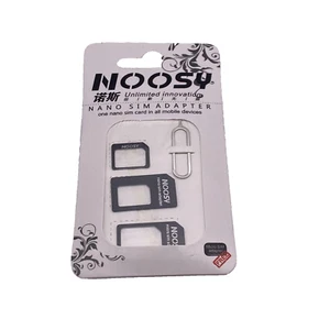 Noosy SIM Card Adapter Nano Micro Standard Converter Kit with SIM Tray Ejector - Picture 1 of 4