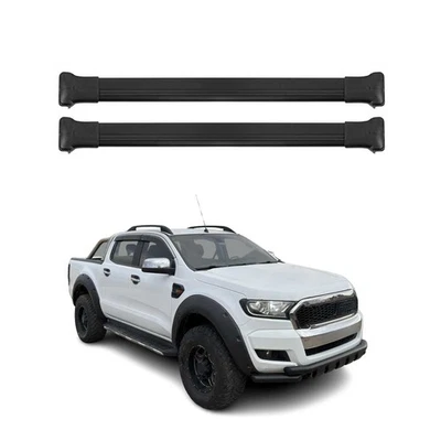 Dachträger Gepäckträger für Ford Ranger 2012-2025 Relingträger Aluminium Schwarz - Bild 1 von 4