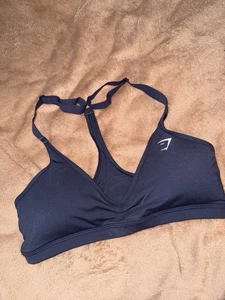 Gymshark Cotton Racerback Sports Bra / Size M / Purple / RRP: £25 - Picture 1 of 3