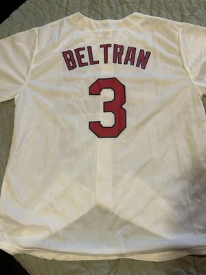 Match Up -Carlos Beltran St Louis Cardinals Jersey Adult XL White MLB Sports-ATT - Image 1 of 2
