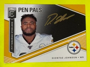 DA108200 2019 Elite Pen Pals Black Gold Ink #24 Diontae Johnson AUTO  - Picture 1 of 2